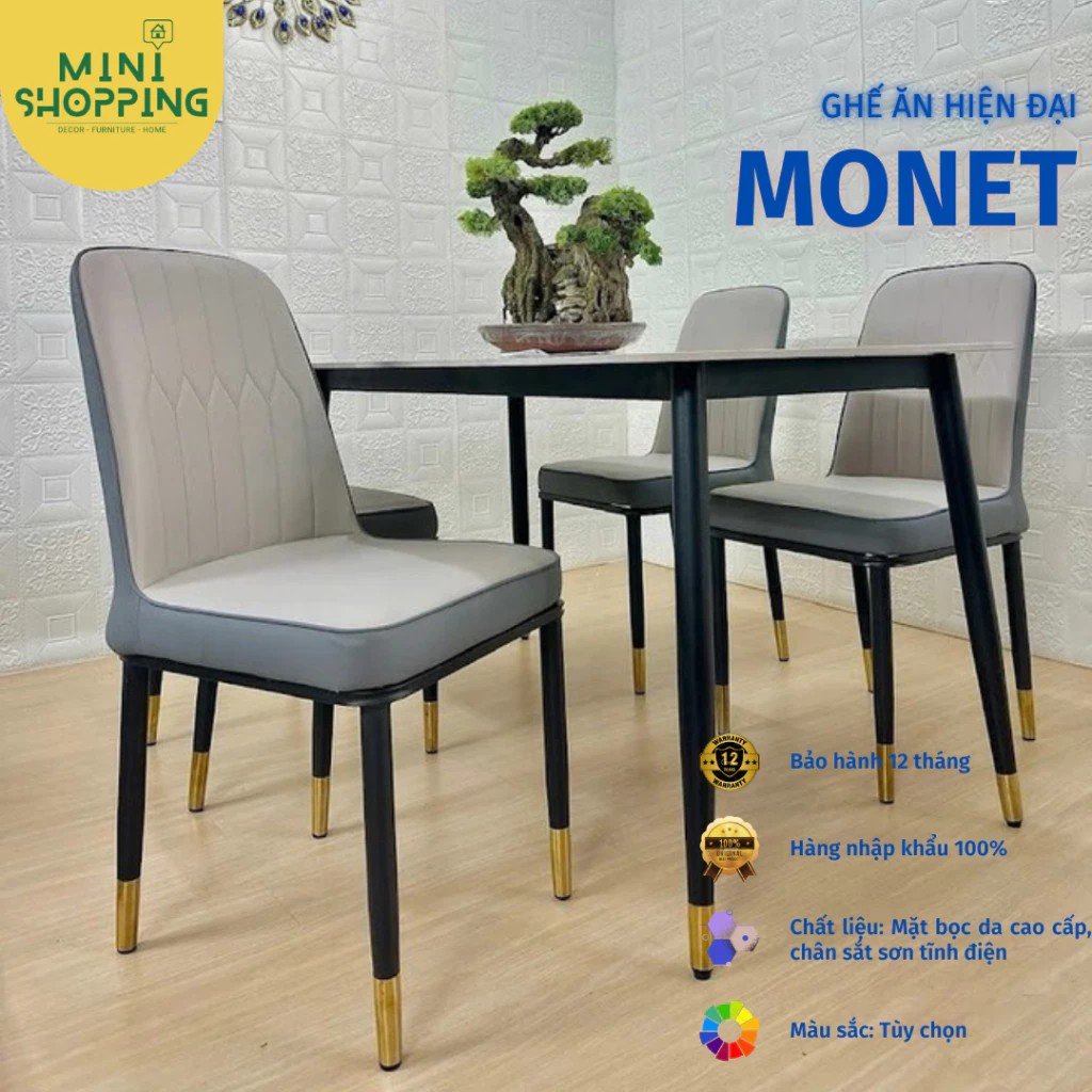 Bộ Bàn Ăn tròn + Ghế Monet Không Tay Nhập Khẩu Cao Cấp - Lắp đặt tận nhà - NEW TREND