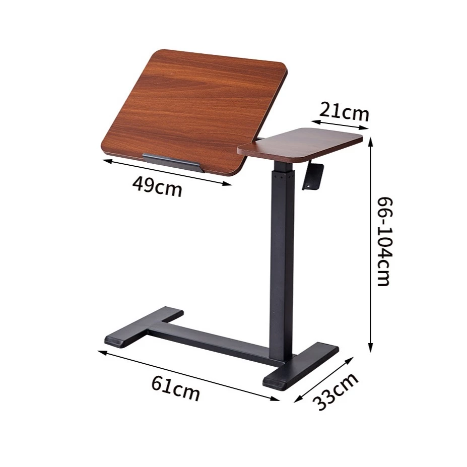 Bàn Laptop Nâng Hạ Chiều Cao thông minh. Có Bánh Xe Xoay 360 Độ. Mặt bàn có góc nghiêng. Thế hệ 2