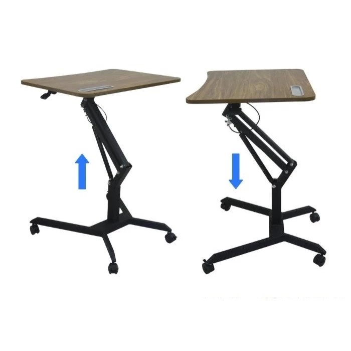 Bàn Làm Việc Di Động Thông Minh, Bàn Laptop Nâng Hạ Chiều Cao. Có Khóa Bánh Xe Xoay 360 Độ