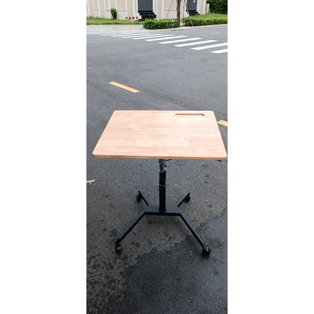 Bàn Làm Việc Di Động Thông Minh, Bàn Laptop Nâng Hạ Chiều Cao. Có Khóa Bánh Xe Xoay 360 Độ