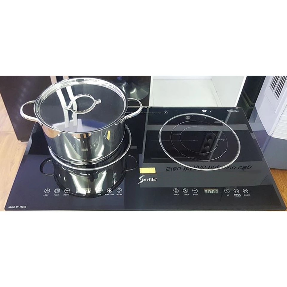 BẾP TỪ SEVILLA SV-189T, Bếp từ 2 vùng nấu, Inverter tiết kiệm 40% điện năng