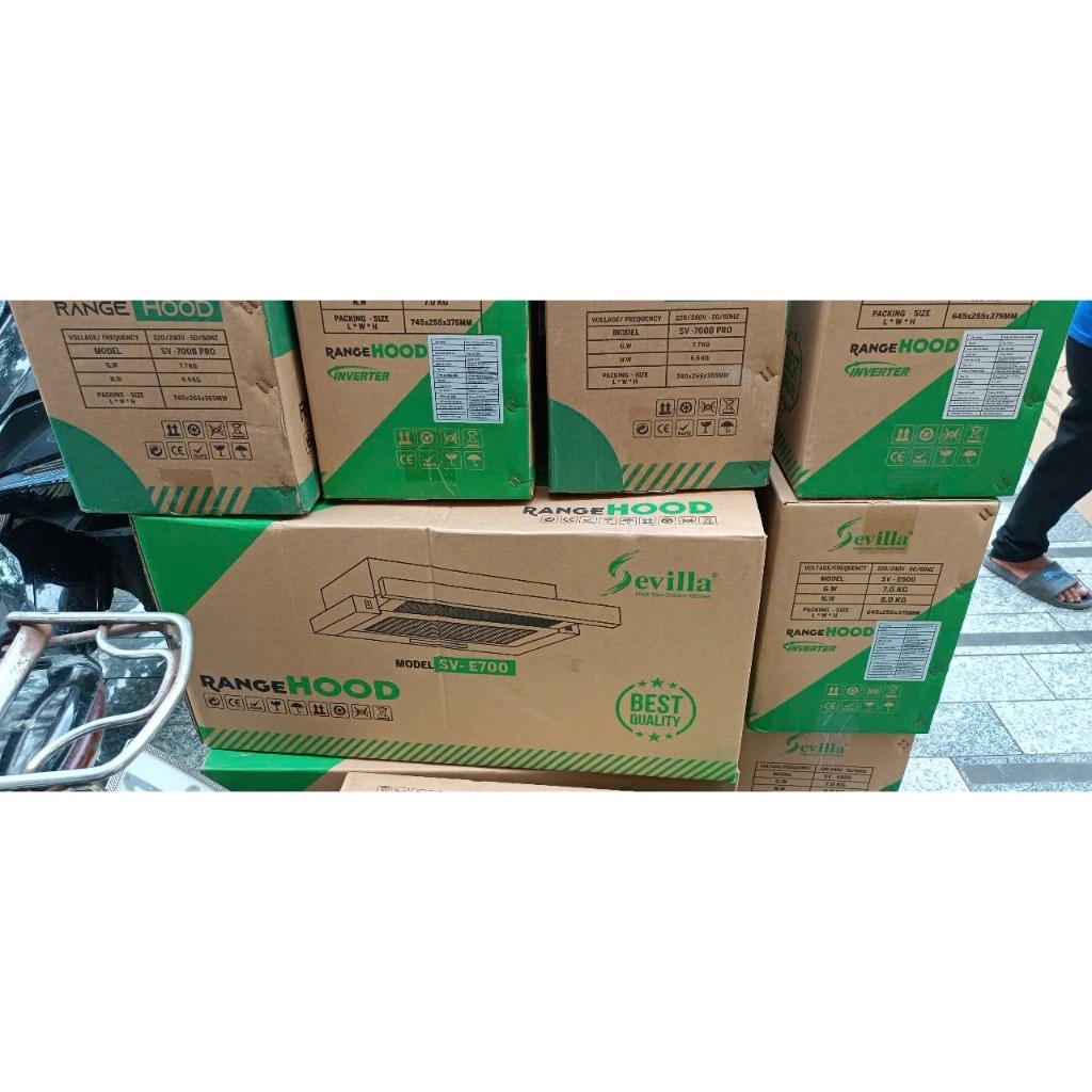 Máy hút khử mùi cao cấp SV - E600/700 - Biến tần Tubor Inverter