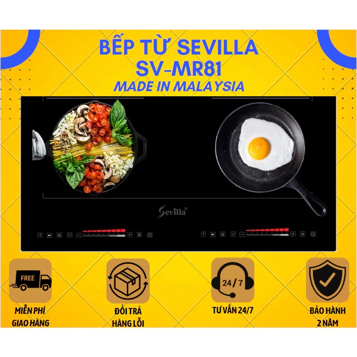 BẾP TỪ SEVILLA SV-MR81, Bếp Từ đôi Sevilla, Công nghệ Inverter tiết kiệm 40% điện năng