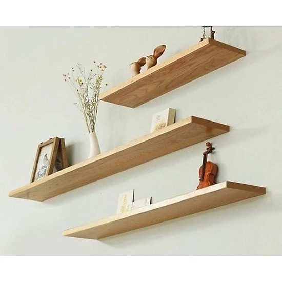 Kệ Trang Trí, Bộ bao gồm 3 thanh kệ gỗ treo tường thanh ngang